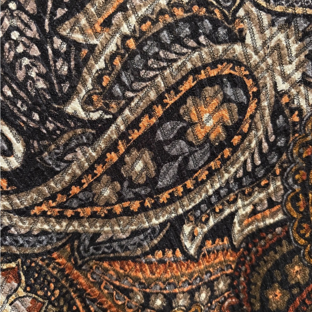 Joseph Ribkoff Paisley Print V-Neck Blouse Top Women’s 10 - Picture 8 of 9